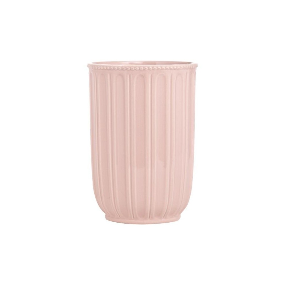 VASO CERAMICA H.CM.17 CM.12 ROSA